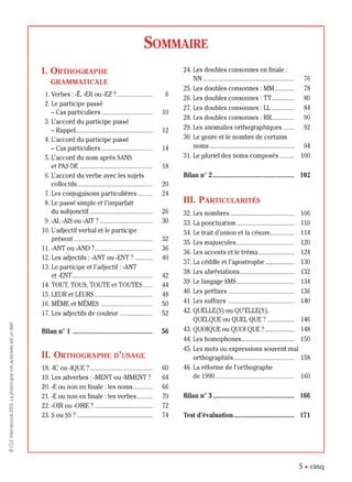 orthographe progressive niveau avancé