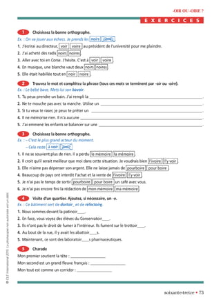 orthographe progressive niveau avancé