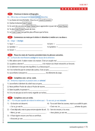 orthographe progressive niveau avancé