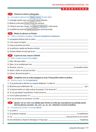 orthographe progressive niveau avancé