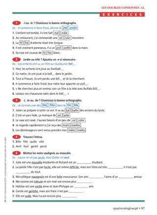 orthographe progressive niveau avancé