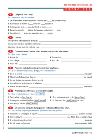 orthographe progressive niveau avancé