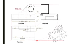 ORTHOGRAPHIC PROJECTIONS for engineering graphics | PDF