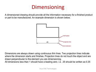 Dimensioning
Arya CNC Technologies
 
