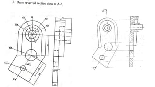 Orthographical Section Orthographic sectional drawing | PPTX