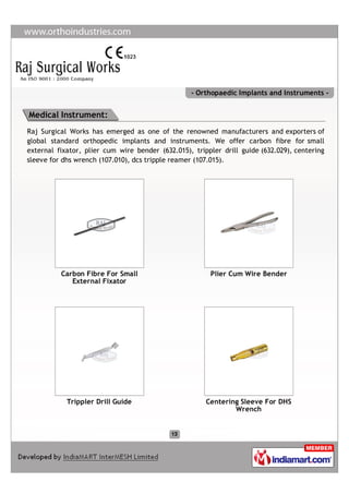 Raj Surgical Works, New Delhi, Orthopaedic Implants Instruments | PDF ...