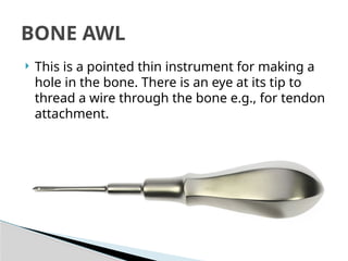 ortho instruments and implants (Orthopedics) PPT | PPTX