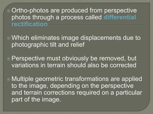 Orthomaps and photomap | PPT