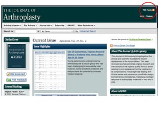 Orthopaedics soc med