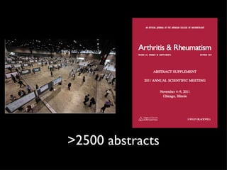 >2500 abstracts
 