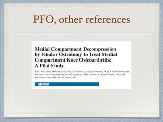 PFO, other references
 