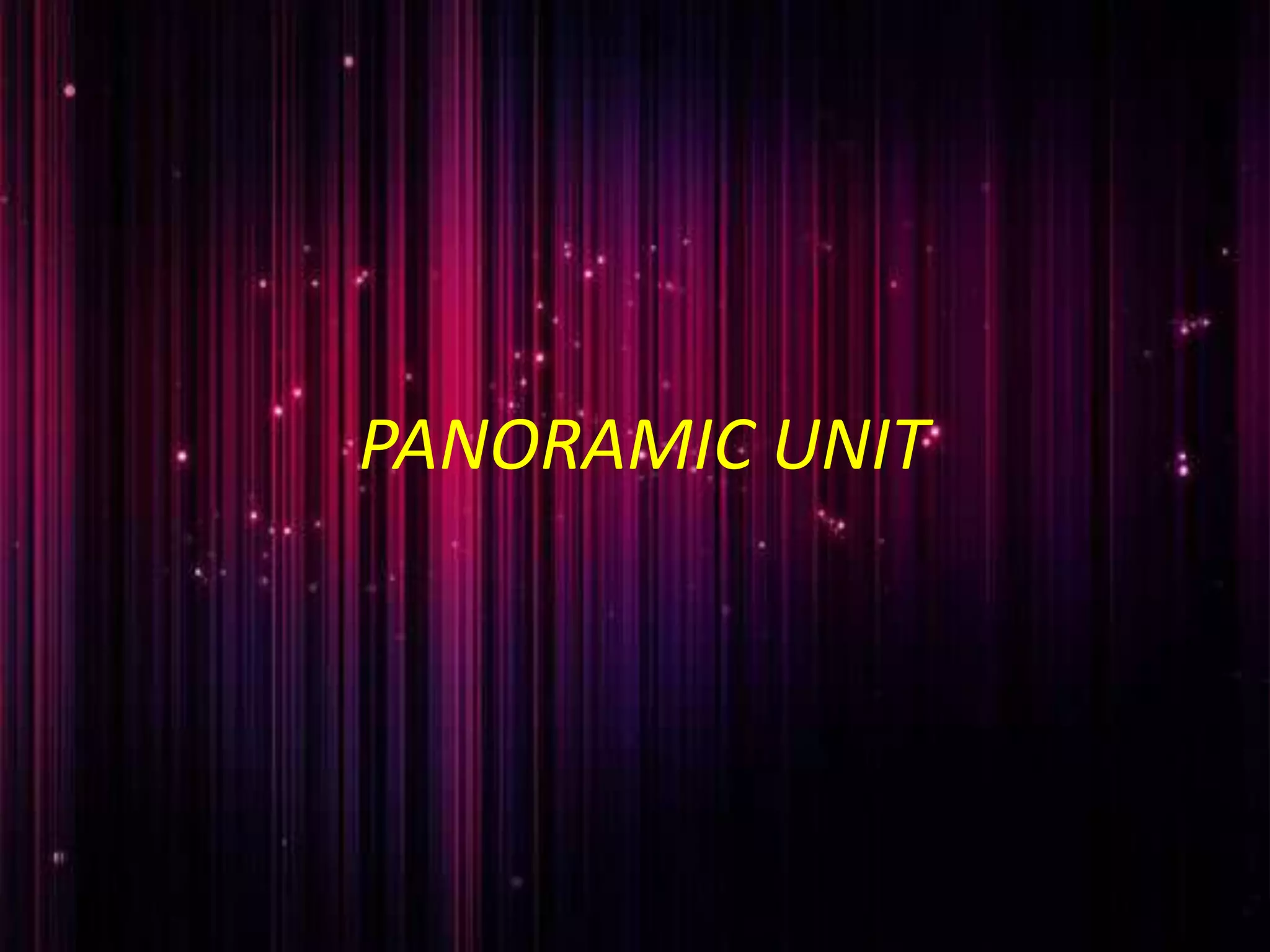 PANORAMIC UNIT
 
