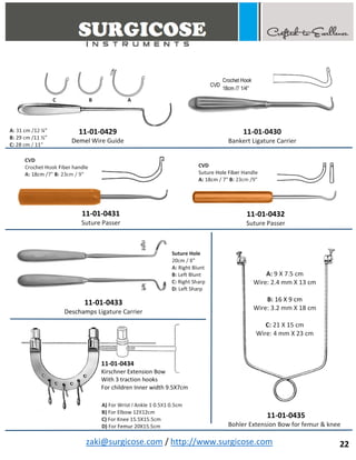 Orthopedic Basic Instruments Names BASIC ORTHOPEDIC INSTRUMENTS | PDF