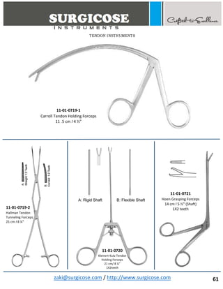 Orthopedic Basic Instruments Names BASIC ORTHOPEDIC INSTRUMENTS | PDF