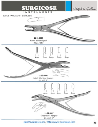 Orthopedic Basic Instruments Names BASIC ORTHOPEDIC INSTRUMENTS | PDF