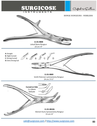Orthopedic Basic Instruments Names BASIC ORTHOPEDIC INSTRUMENTS | PDF