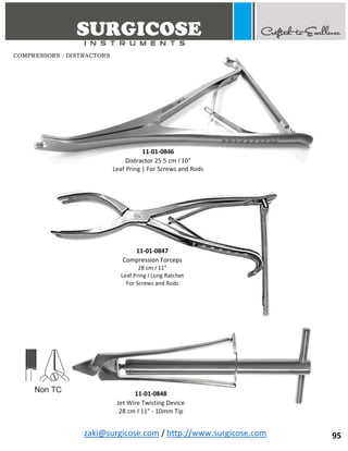 Orthopedic Basic Instruments Names BASIC ORTHOPEDIC INSTRUMENTS | PDF