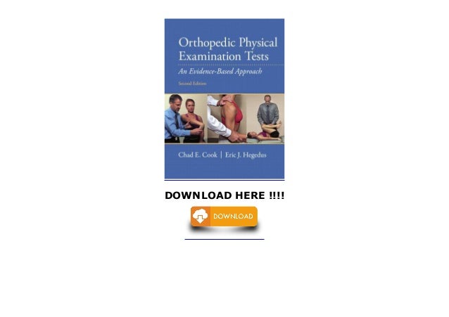 Orthopedic Physical Examination Tests: An Evidence-Based ...