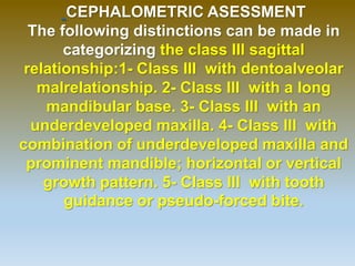 Orthopedic correction of class III | PPTX