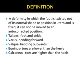 Normal Toe Bend Orthopedic disorders | PPTX