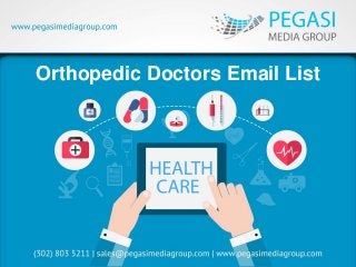 Orthopedic Doctors Email List
 