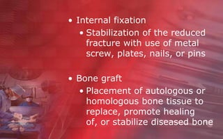 Fix Bone Orthopedic surgery | PPTX