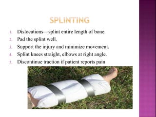 Splinte Injury Orthopedic trauma care | PPTX