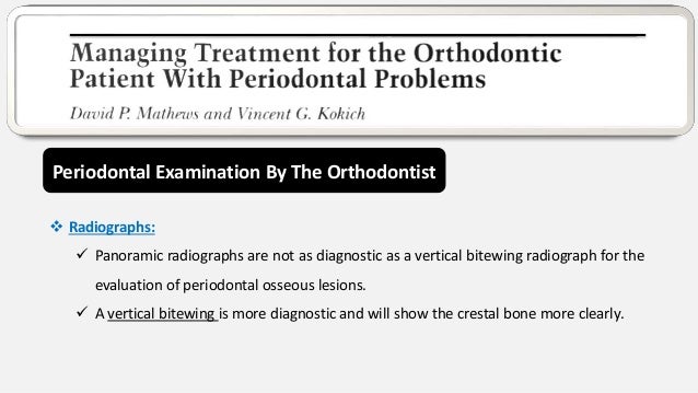 orthodontic periodontal