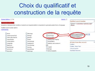 Choix du qualificatif et
construction de la requête




                             19
 