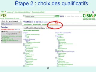 Étape 2 : choix des qualificatifs




              29
 