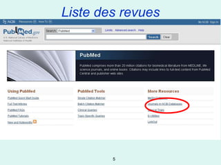 Liste des revues




        5
 