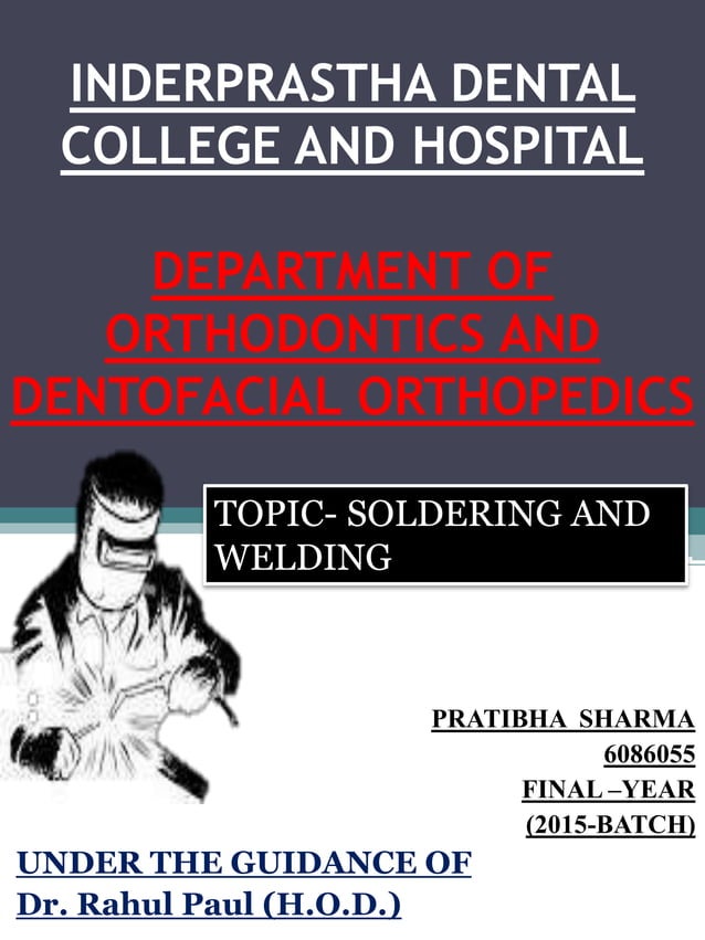 orthodontics soldering and welding PDF