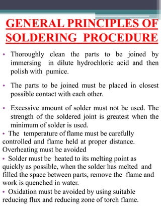 Soldering Principles orthodontics- soldering and welding | PPTX
