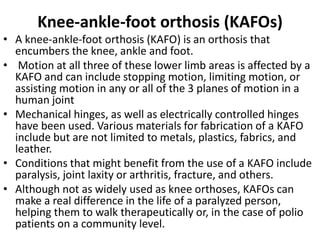 Orthosis 4. AFO, KAFO, KO.pdf ankle foot orthosis | PDF