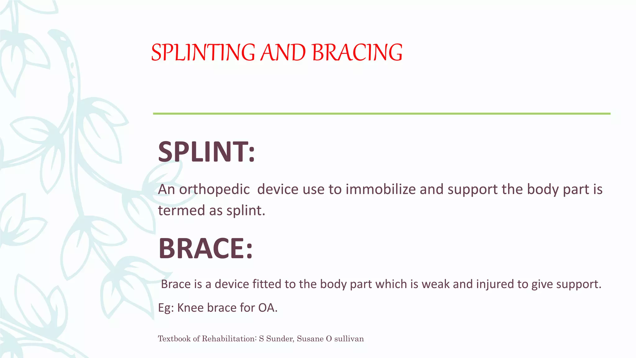 Orthosis PPT | PPTX
