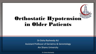 Orthostatic hypotension