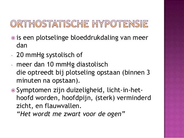 Orthostatische Hypotensie