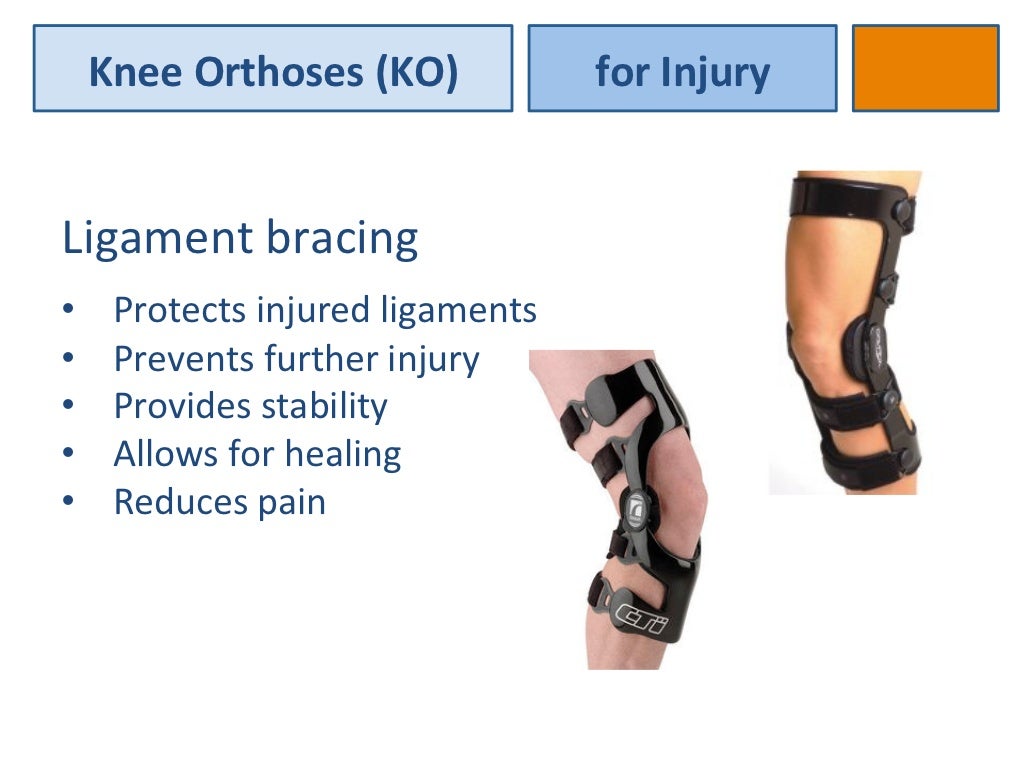 Orthotic management of knee pain