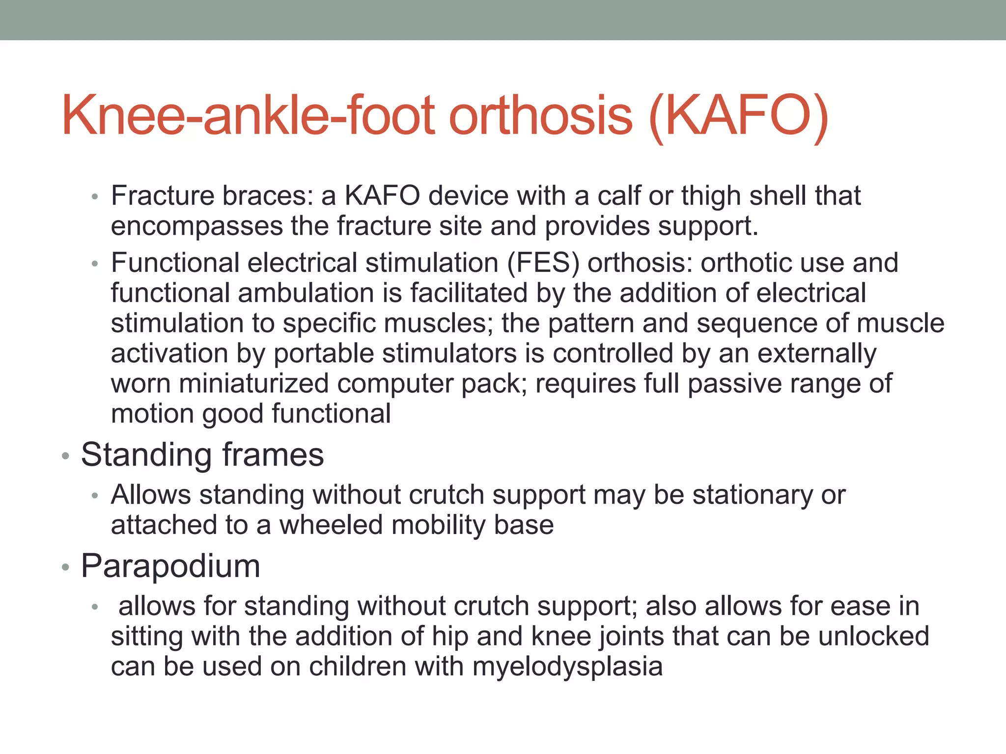 Orthotics | PPTX