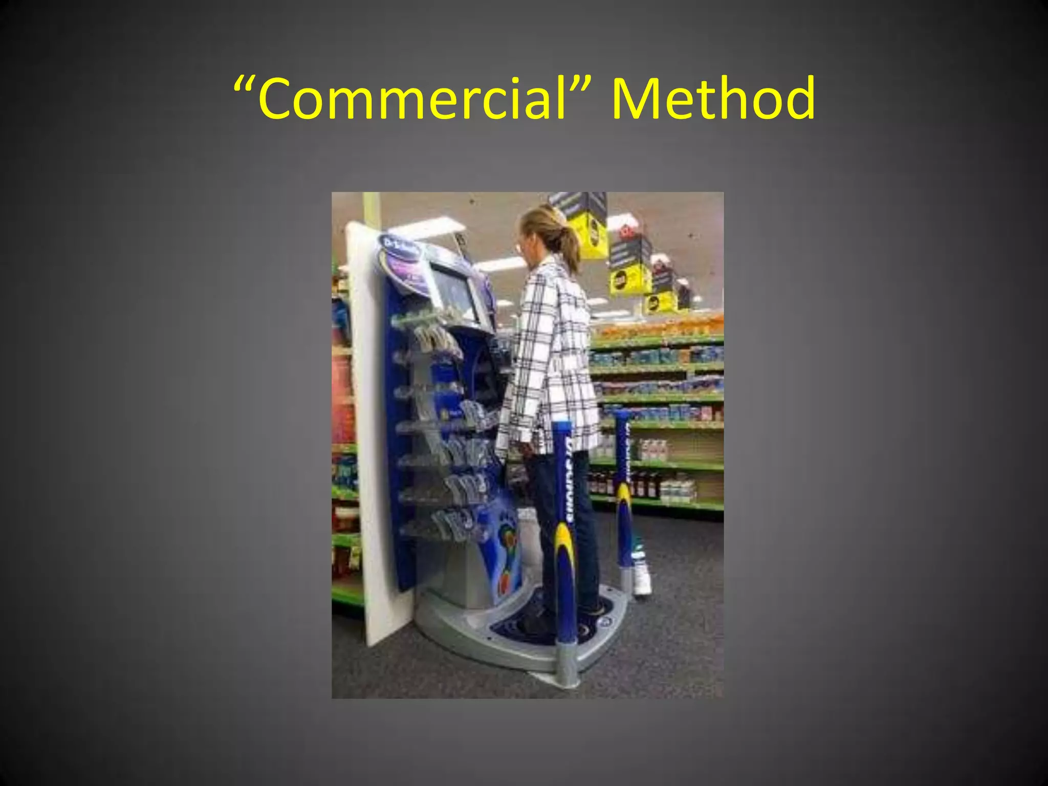 “Off the shelf”/pre-made generic
 