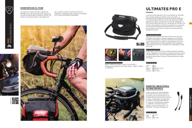 //Pack bolsillos set negro impermeable con elementos reflex Bicicleta-portabultos