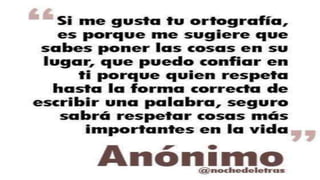 ORTOGRAFÍA-REFLEXIÓN