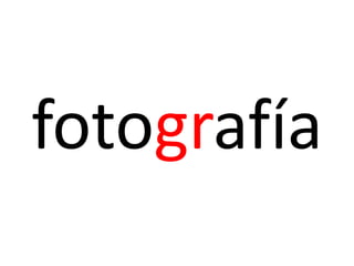 fotografía