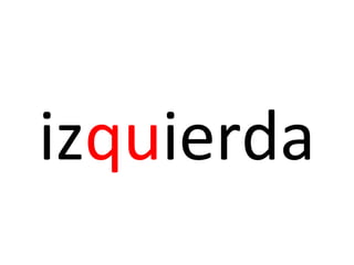 izquierda