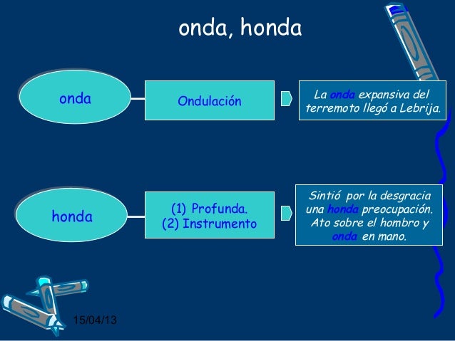Ortografía formas homófonas