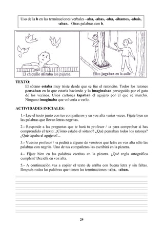 EJERCICIOS DE ORTOGRAFÍA Y GRAMATICA 3RO | PDF