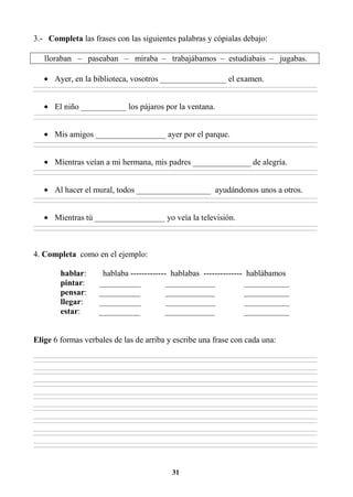 EJERCICIOS DE ORTOGRAFÍA Y GRAMATICA 3RO | PDF