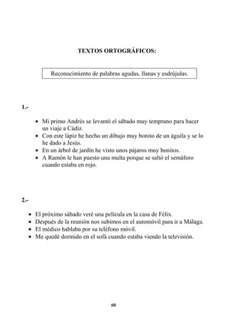 EJERCICIOS DE ORTOGRAFÍA Y GRAMATICA 3RO | PDF