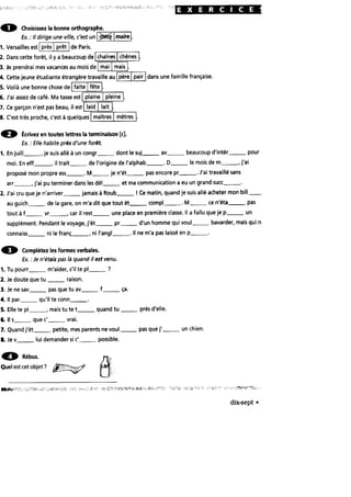 Ortographe progressive du français niveau intermédiaire