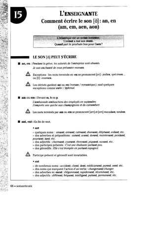 Ortographe progressive du français niveau intermédiaire